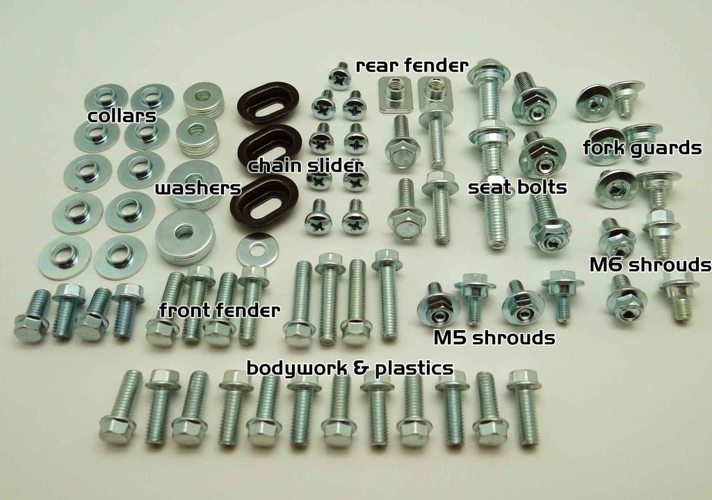 FULL BODY PLASTIC BOLT KIT HONDA CR80 CR85 CR125 CR250 CR450 CR480